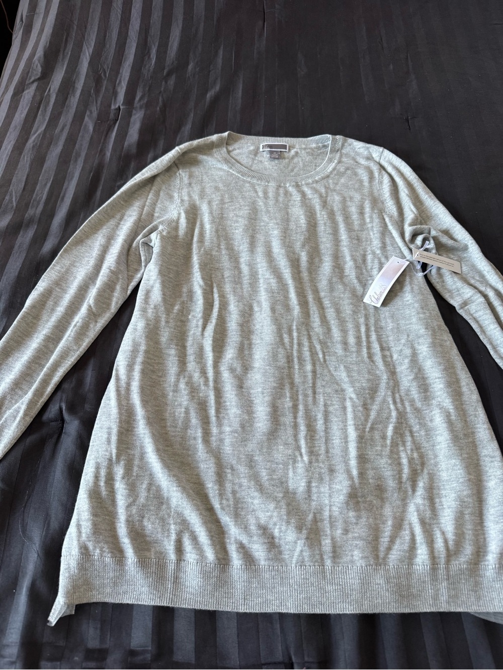Chelsea28 Light Gray Crewneck Men’s Sweater